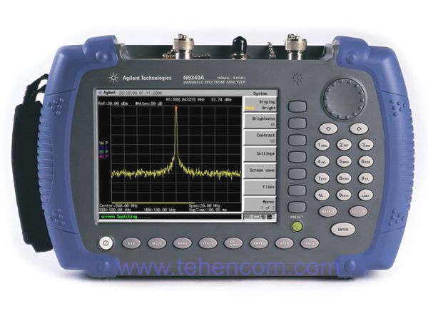 Agilent N9340A – spectrum analyzer (100 kHz – 3 GHz)