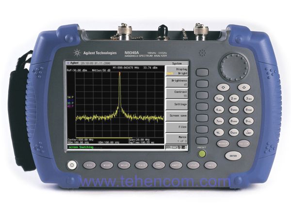 Портативний аналізатор спектру до 3 ГГц Agilent N9340A Agilent N9340A – аналізатор спектру (100 кГц – 3 ГГц)