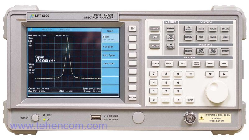 LP Technologies LPT-6000 – spectrum analyzer (9 kHz - 6.2 GHz)