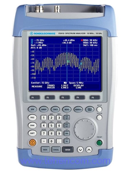 Анализатор спектра Rohde & Schwarz FSH18 (10 МГц – 18 ГГц)