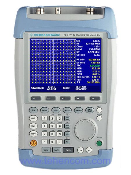 Rohde & Schwarz FSH3-TV – аналізатор спектру та ТБ сигналів (100 кГц – 3 ГГц)