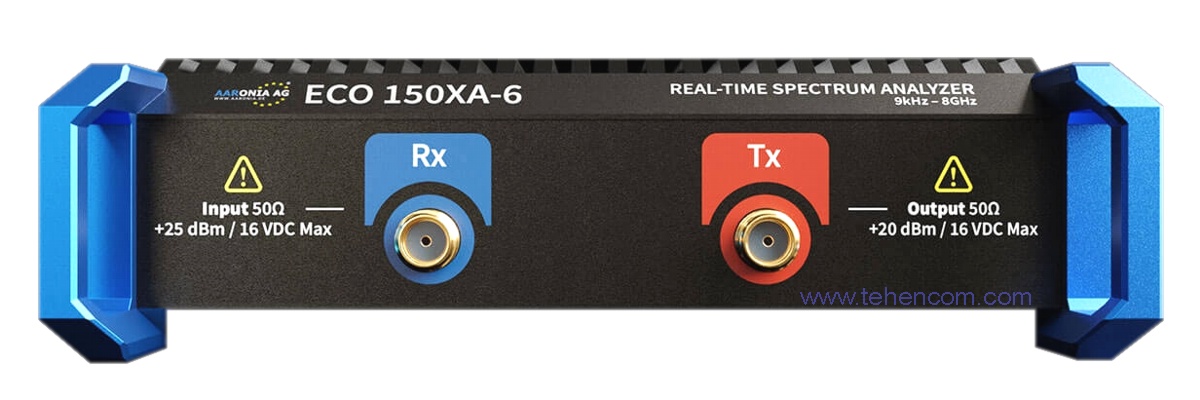 USB аналізатор спектру Aaronia SPECTRAN V6 ECO 150XA-6 (вид спереду)