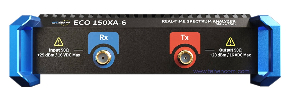 USB spectrum analyzer Aaronia SPECTRAN V6 ECO 150XA-6 (front view)