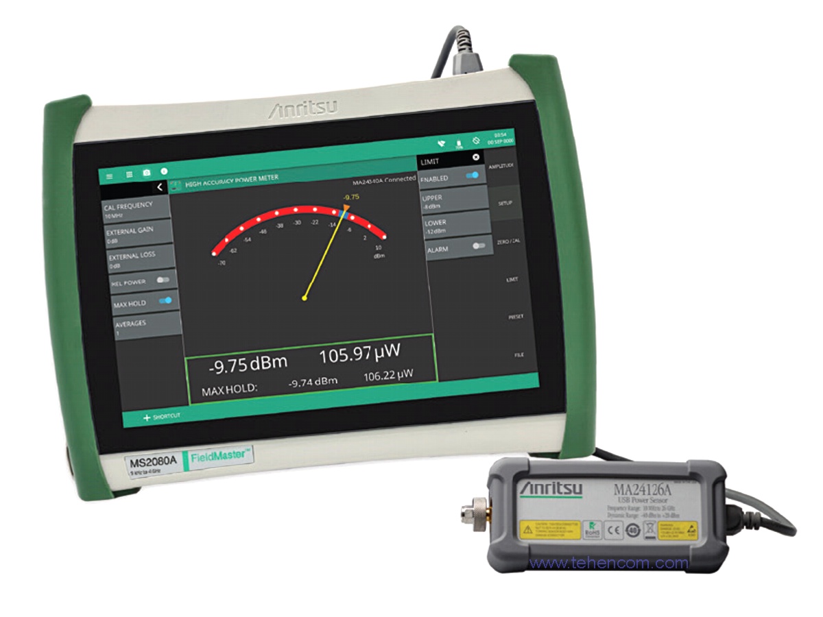 Anritsu MA241xxA series sensor with Anritsu analyzer