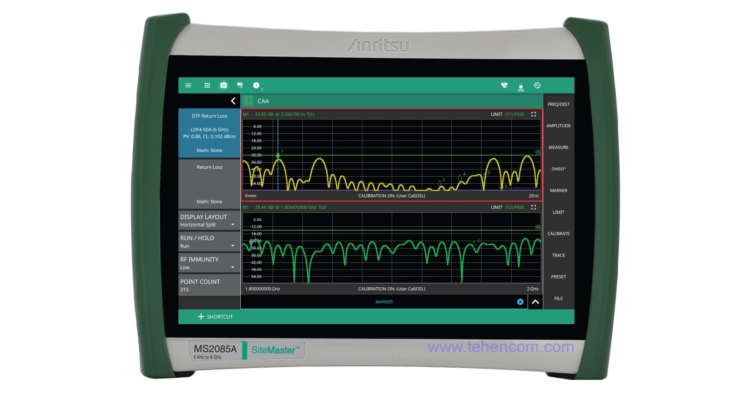 Anritsu MS208xA – a series of handheld antenna analyzers up to 6 GHz Anritsu MS208xA handheld antenna analyzers up to 6 GHz