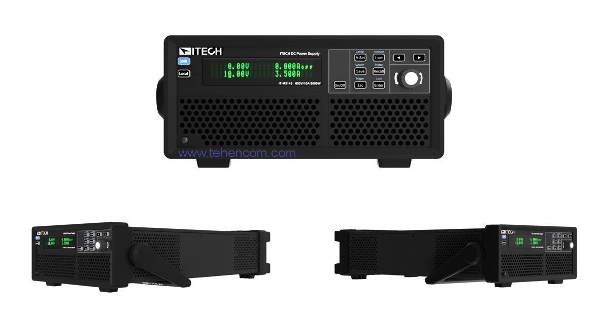 ITECH IT-M3140 – a series of laboratory power supplies with voltage up to 1200 V, current up to 150 A and maximum power up to 3 kW ITECH IT-M3140 series of laboratory power supplies