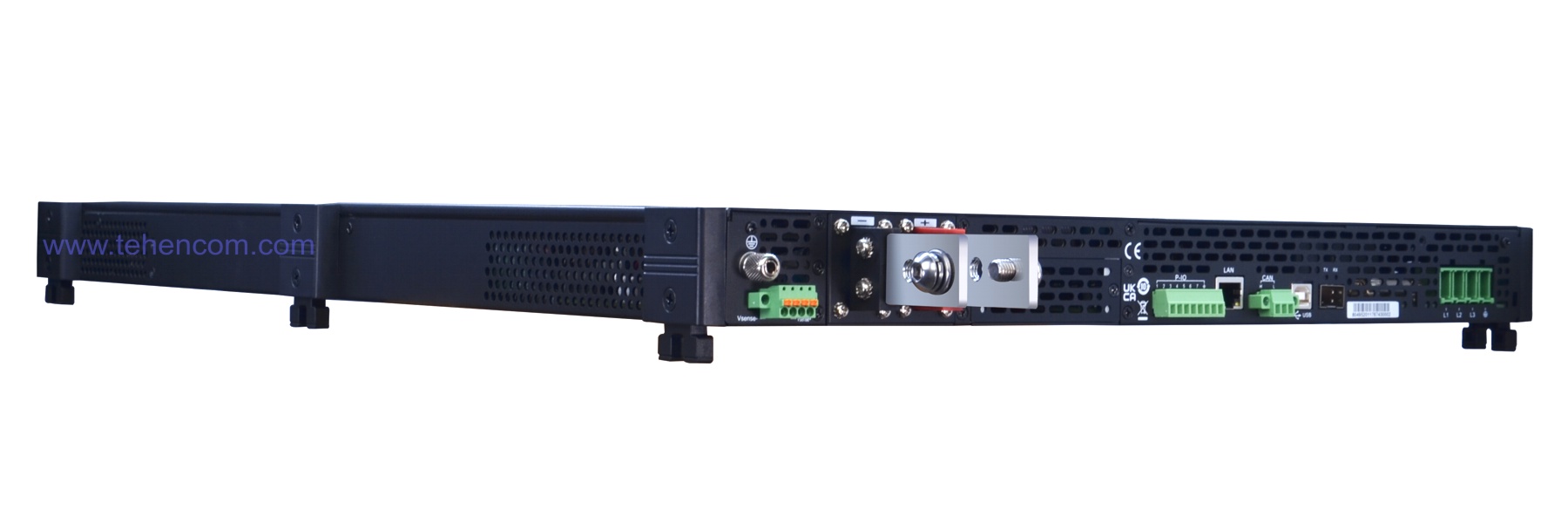 Typical ITECH IT-M3900C series power supply (1U height, side view 4)