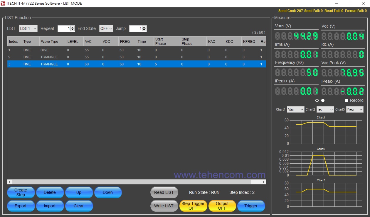 PC software for remote control of ITECH IT-M7700