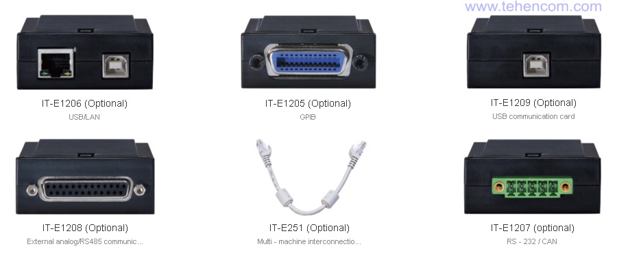 Interchangeable communication modules for ITECH IT-M7700 series sources