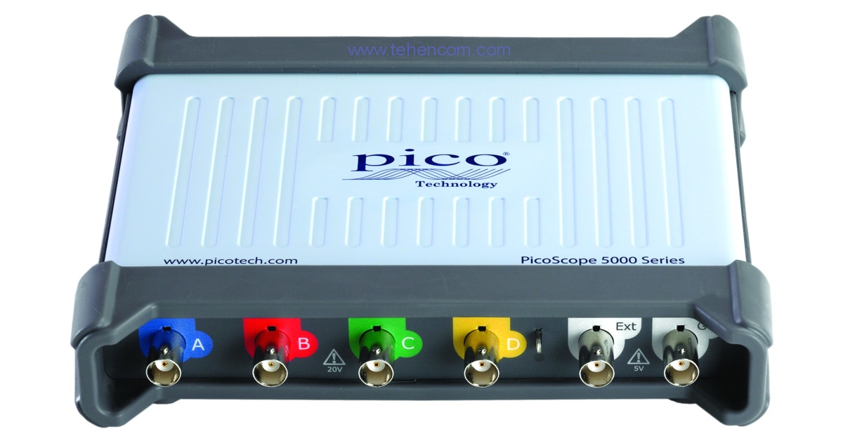 Pico Technology PicoScope 5000D – серія професійних цифрових USB осцилографів до 200 МГц з апаратною роздільною здатністю до 16-ти біт